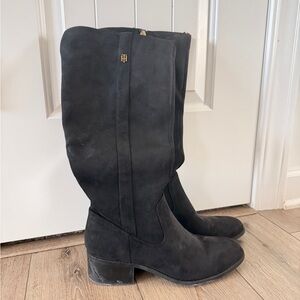 Tommy Hilfiger Black Women's Suede Riding Boots